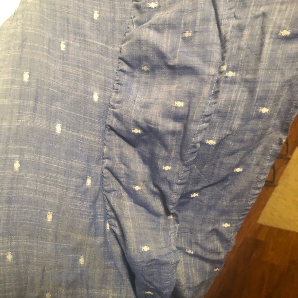 EUC AEO Chambray print Romper Sz L - Picture 7 of 13